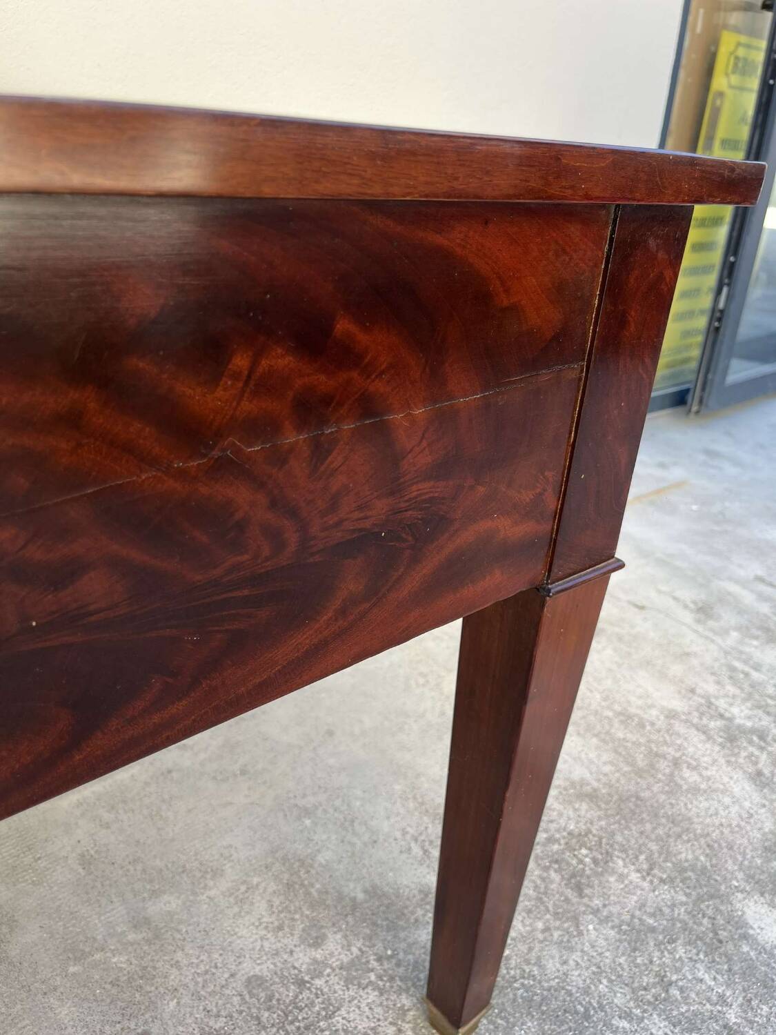 Empire style desk in solid mahogany, 19th century