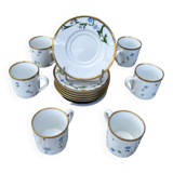 Set of 6 Bianca porcelain coffee cups