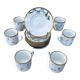 Set of 6 Bianca porcelain coffee cups