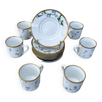 Lot de 6 tasses à café porcelaine Bianca