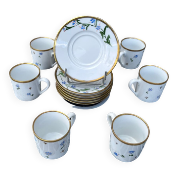 Lot de 6 tasses à café porcelaine Bianca