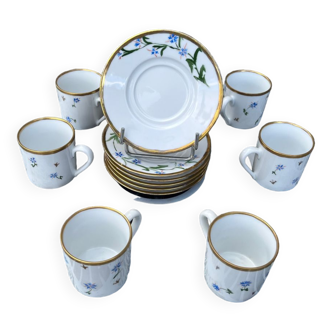 Set of 6 Bianca porcelain coffee cups
