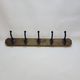 Coat Rack With 5 Hooks In Wood And Metal