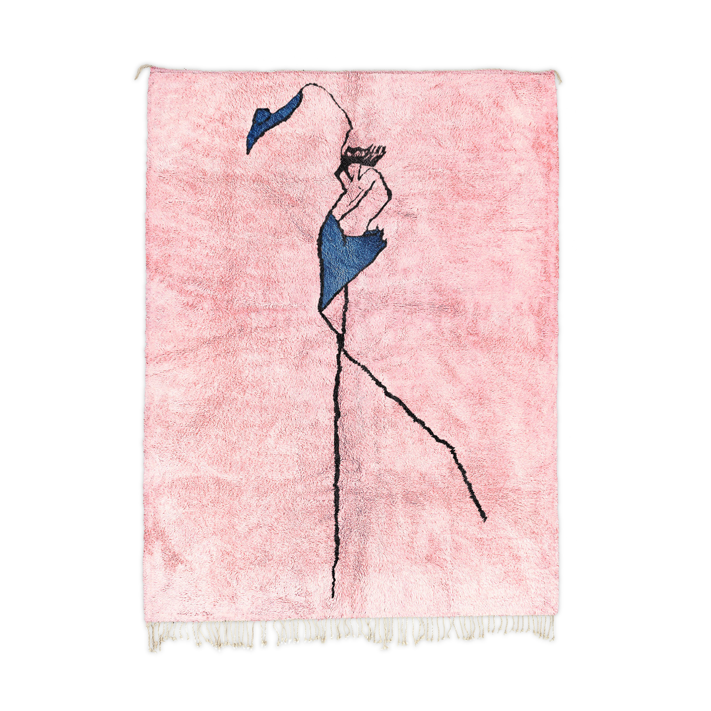 Modern Moroccan carpet pink