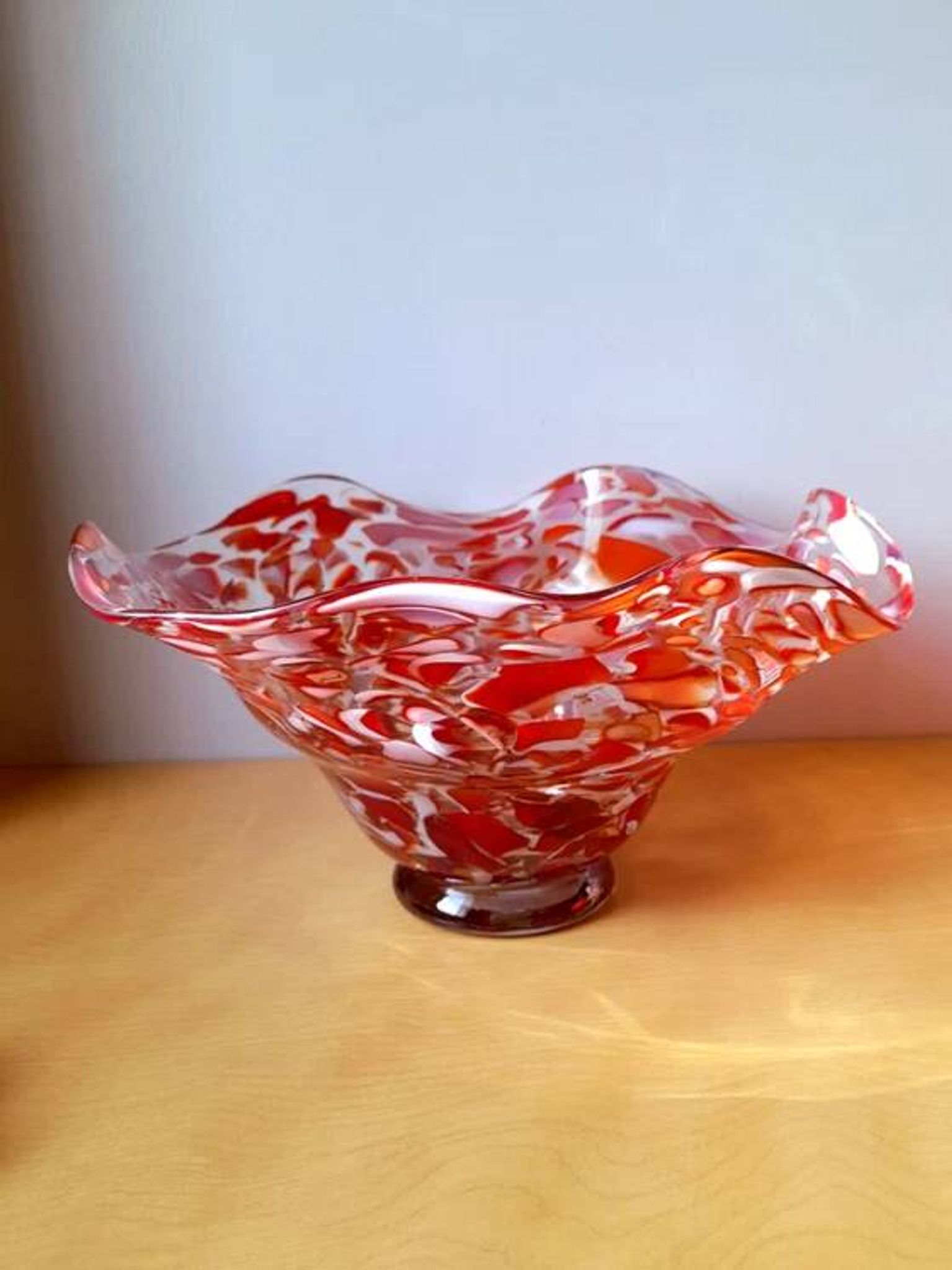 Blown glass bowl from Murano 1970