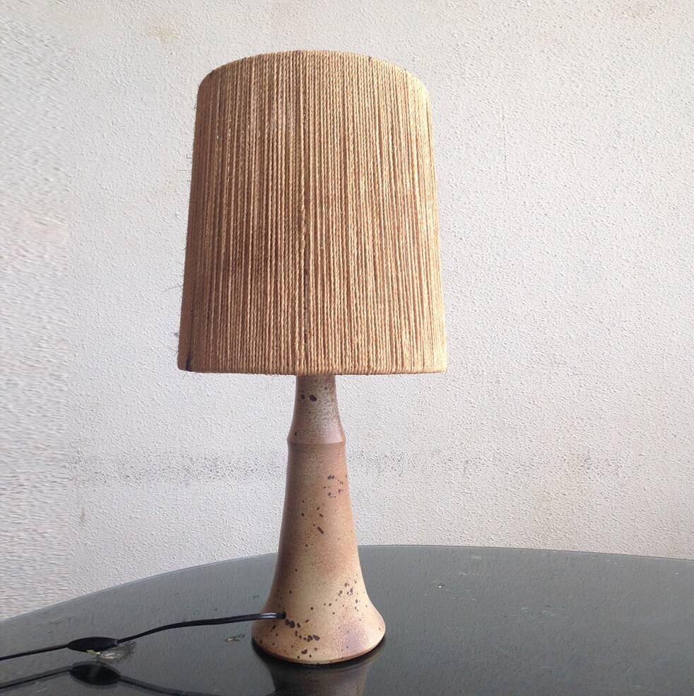 Lamp e, Stoneware 1950 La Borne Ceramic