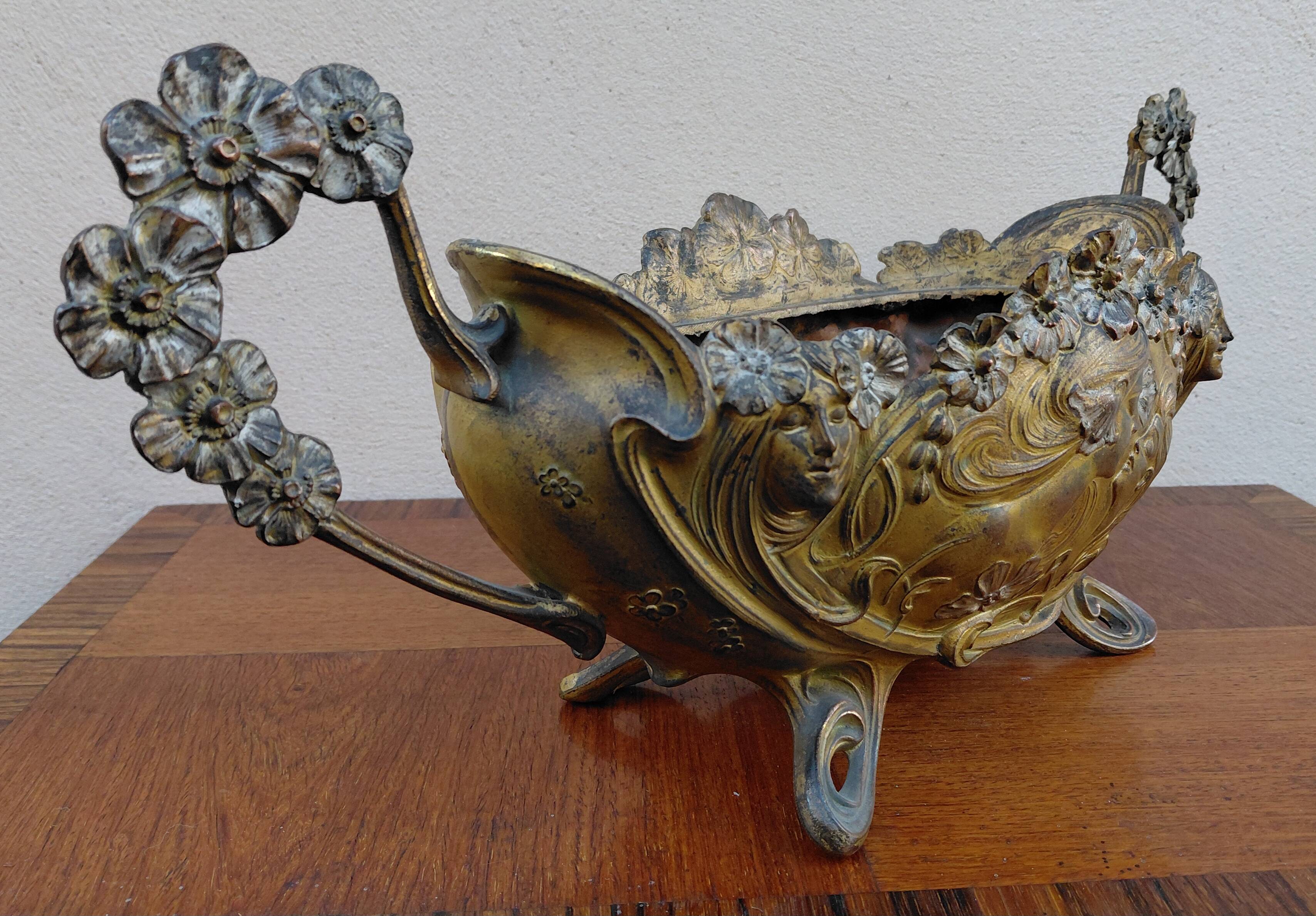 Art Nouveau Planter, Bonnefond Claude