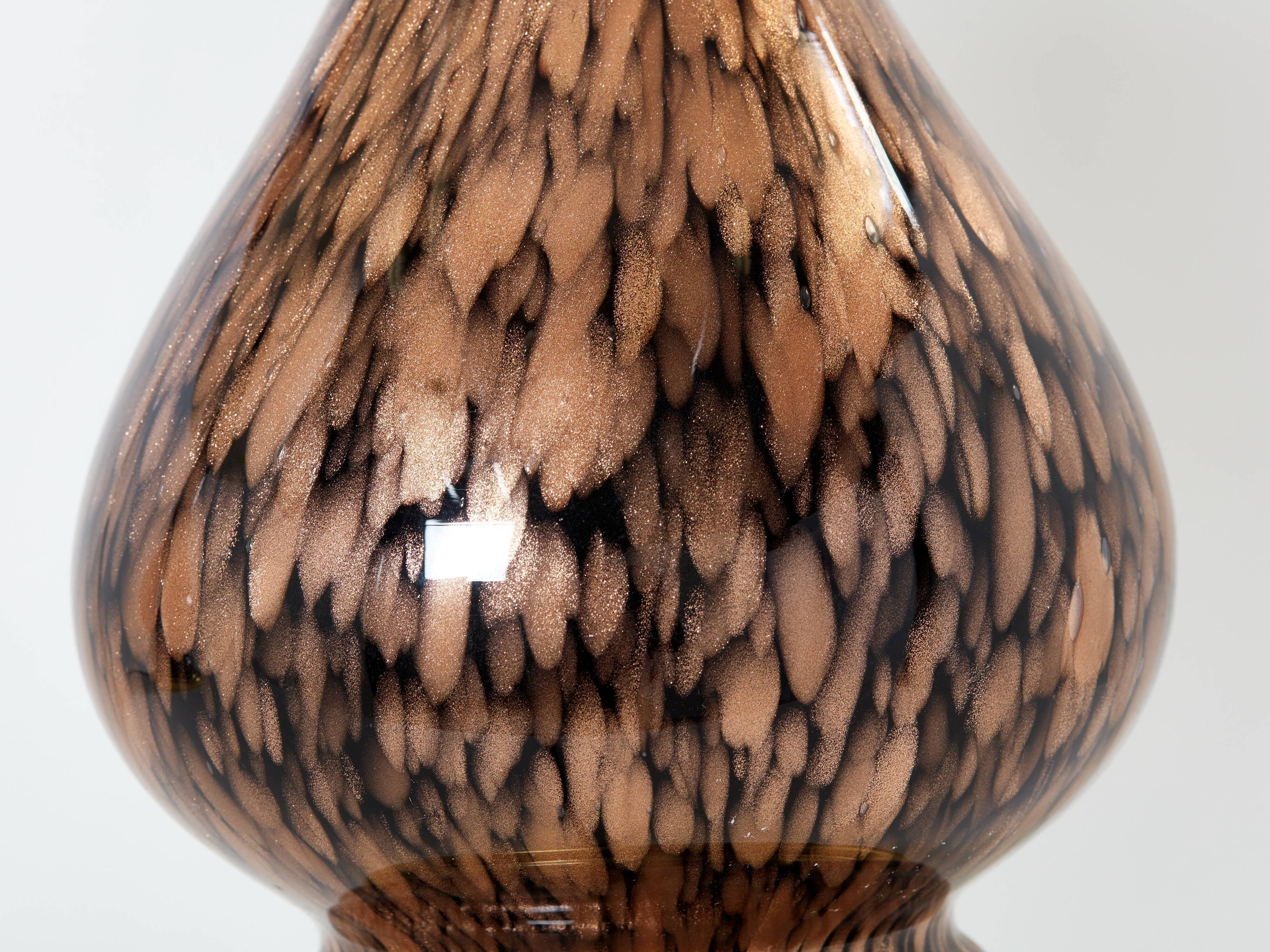 Pair of glass lamps Murano by Vincenzo Nason 1960