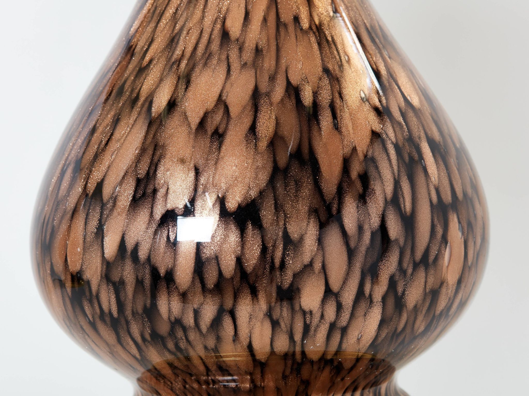 Pair of glass lamps Murano by Vincenzo Nason 1960