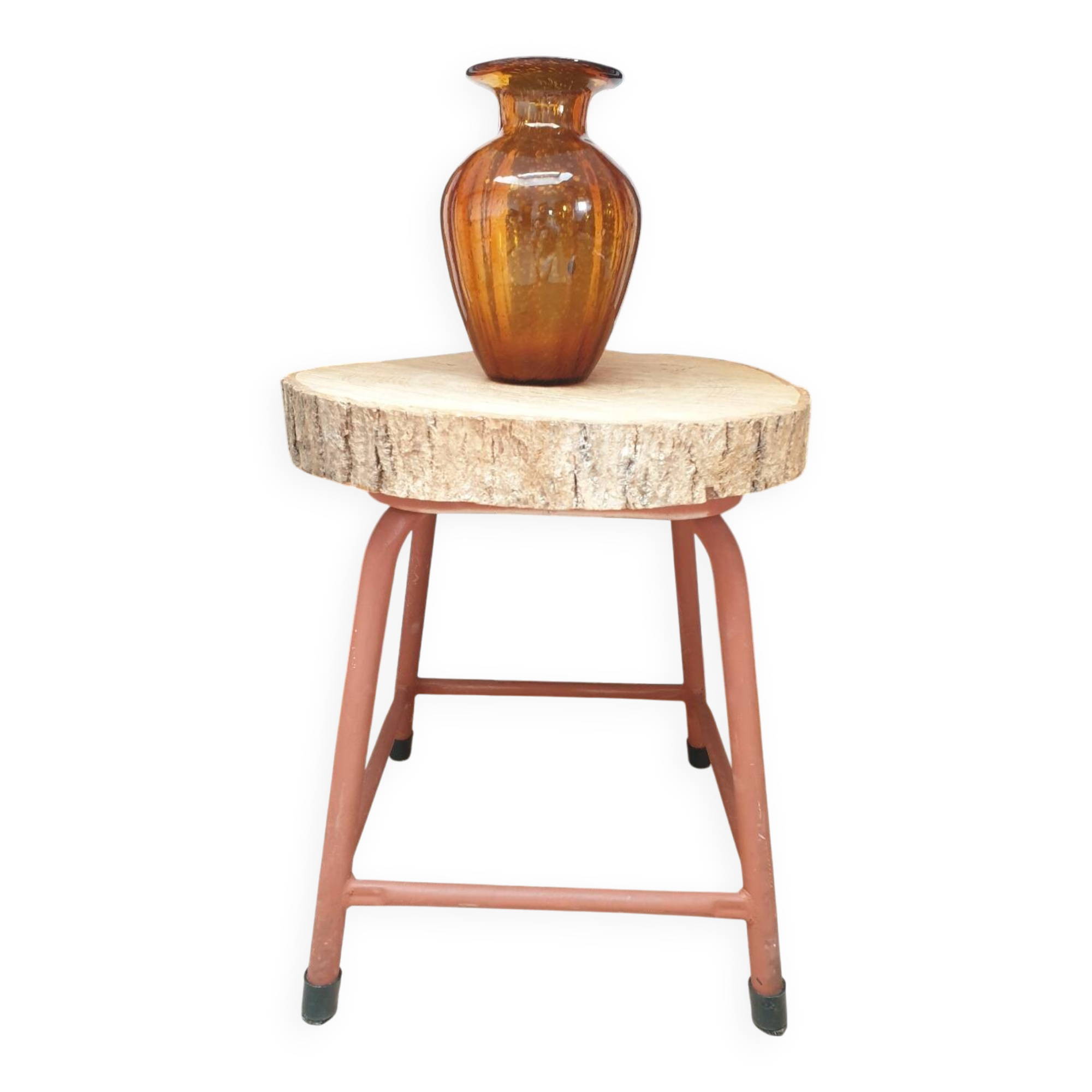 Vintage Stool Side Table