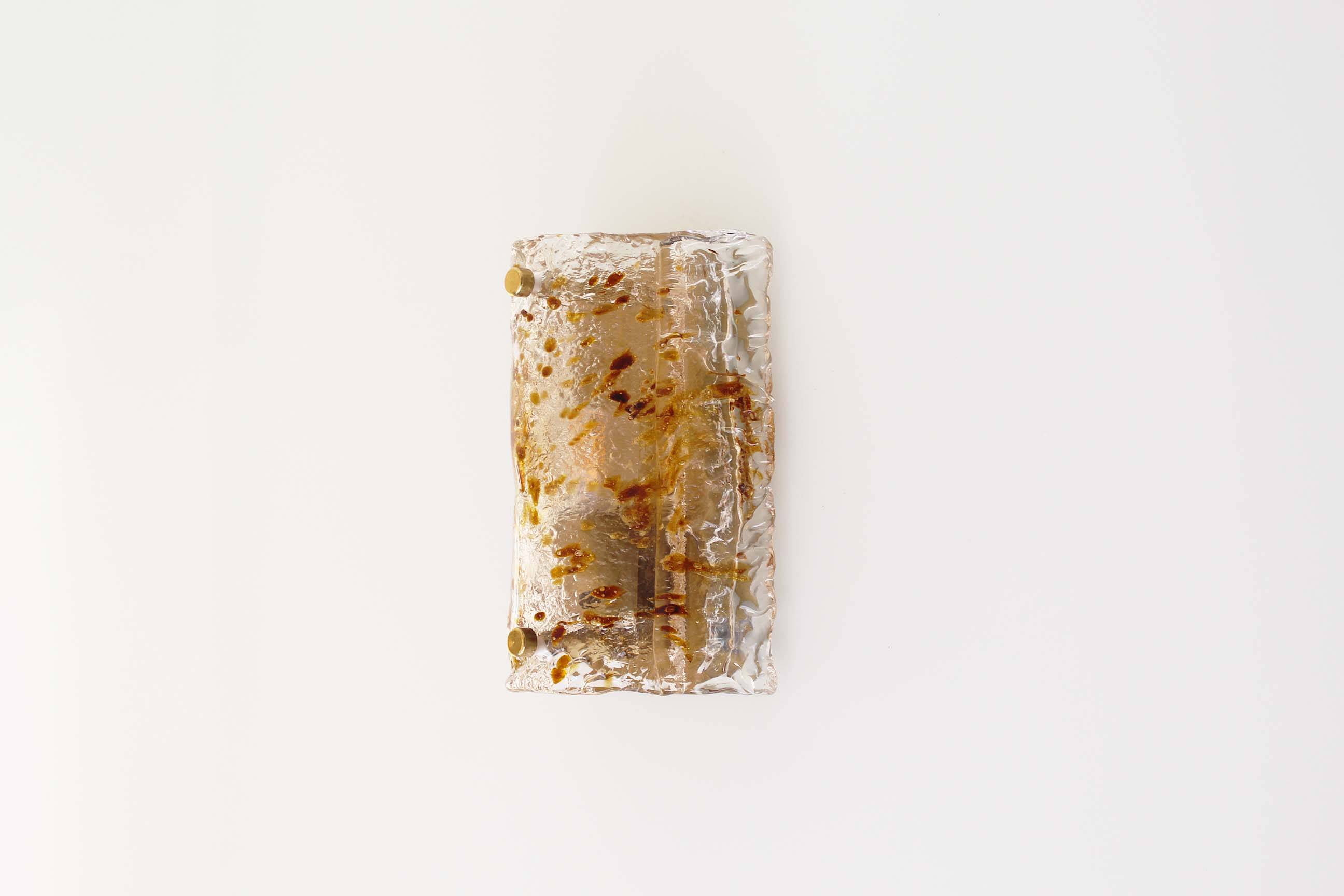 Vintage Murano Glass wall lamp by Kaiser Leuchten
