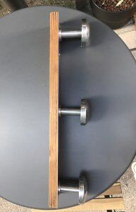 Vintage chrome metal wall hook