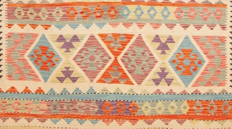 Kilim afghan pachtoune 195 x 158 cm