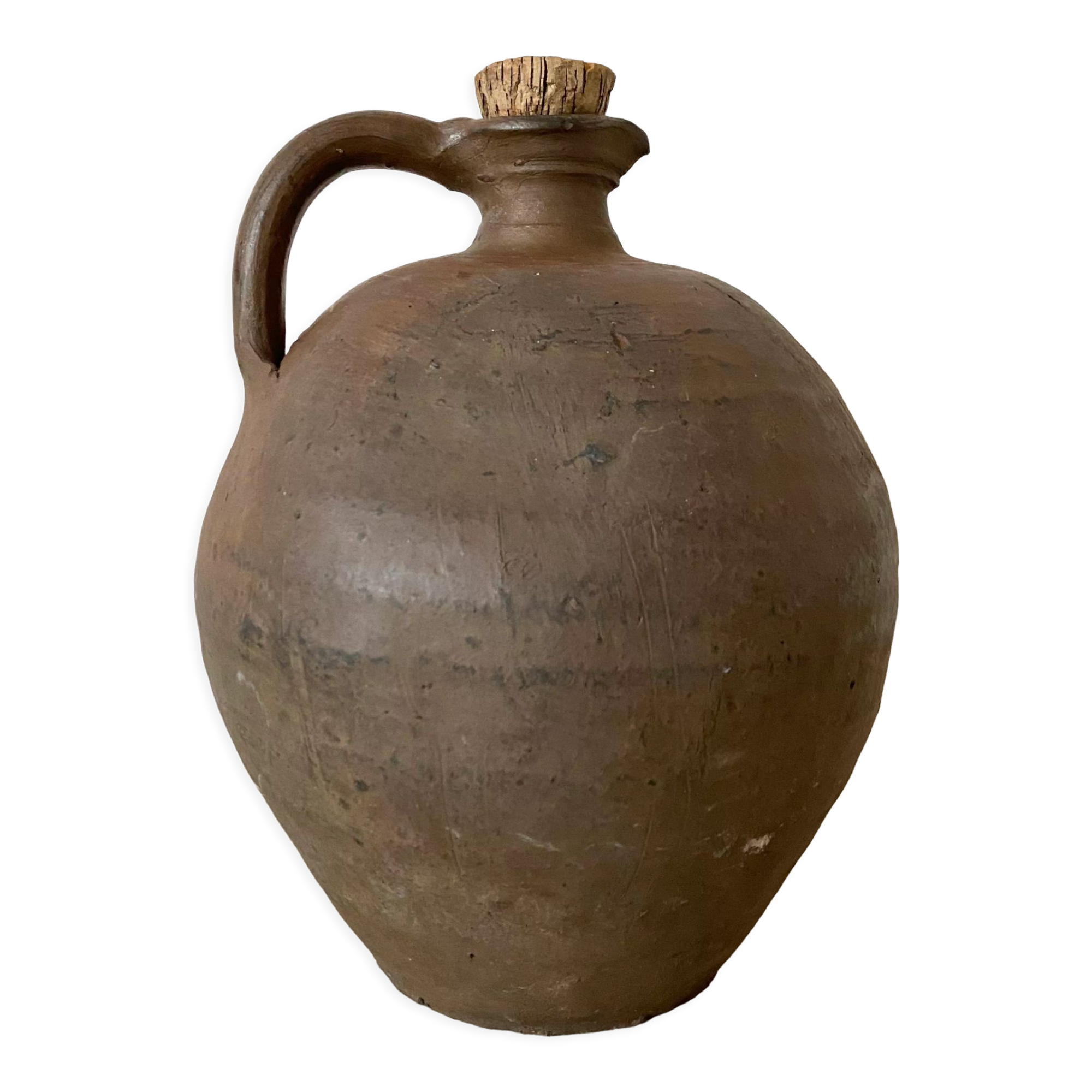 Antique terracotta jug jar