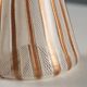 Vintage hourglass-shaped glass vase, designer, Italy, 1950s-1960s.