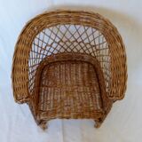 Rattan armchair years 60