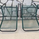 Paire de fauteuils scoubidou