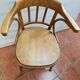 Fauteuil de bureau en bois courbé