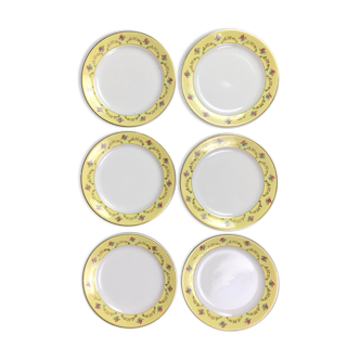 6 dessert plates luneville model monaco