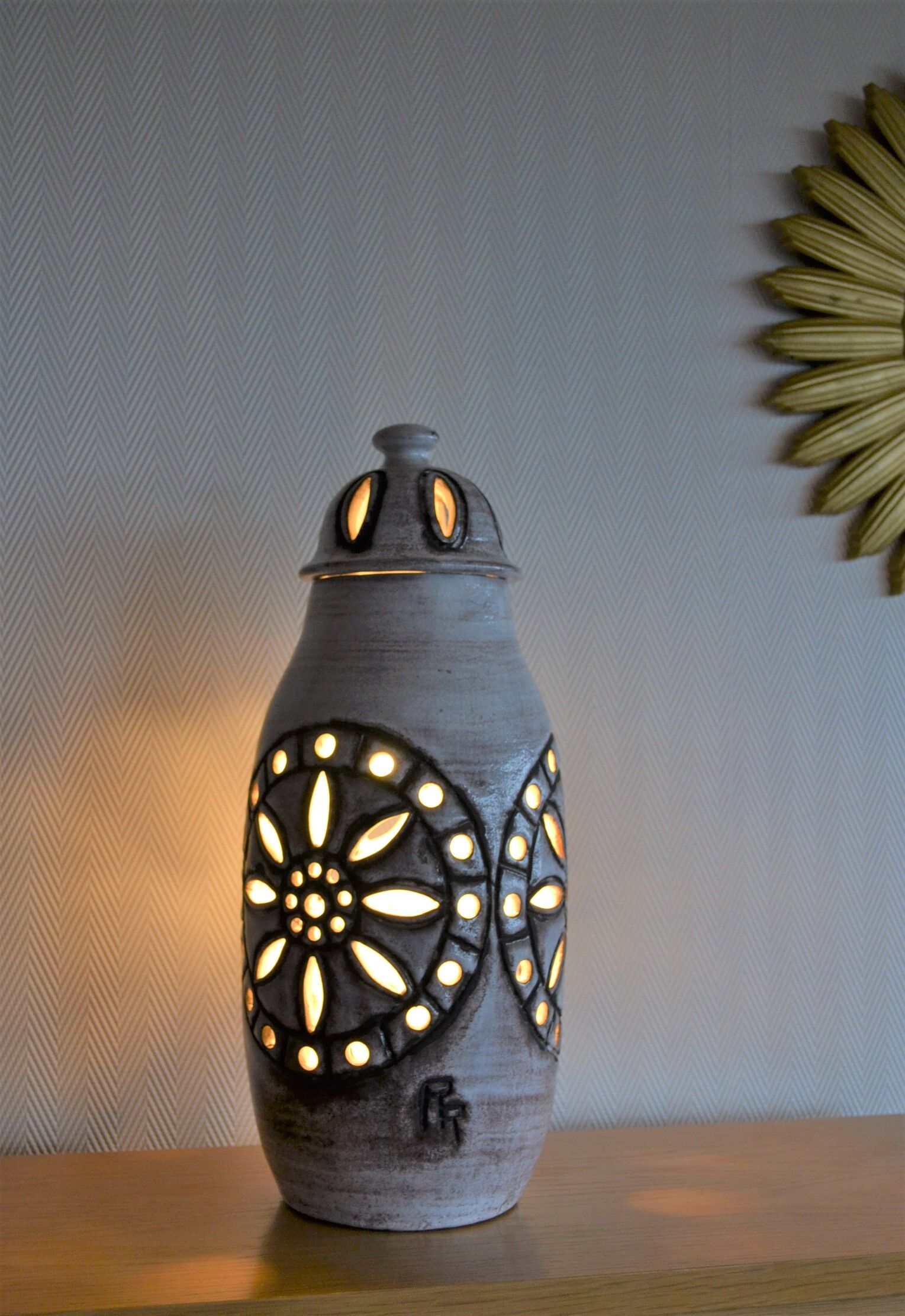 Valras ceramic lamp 1970