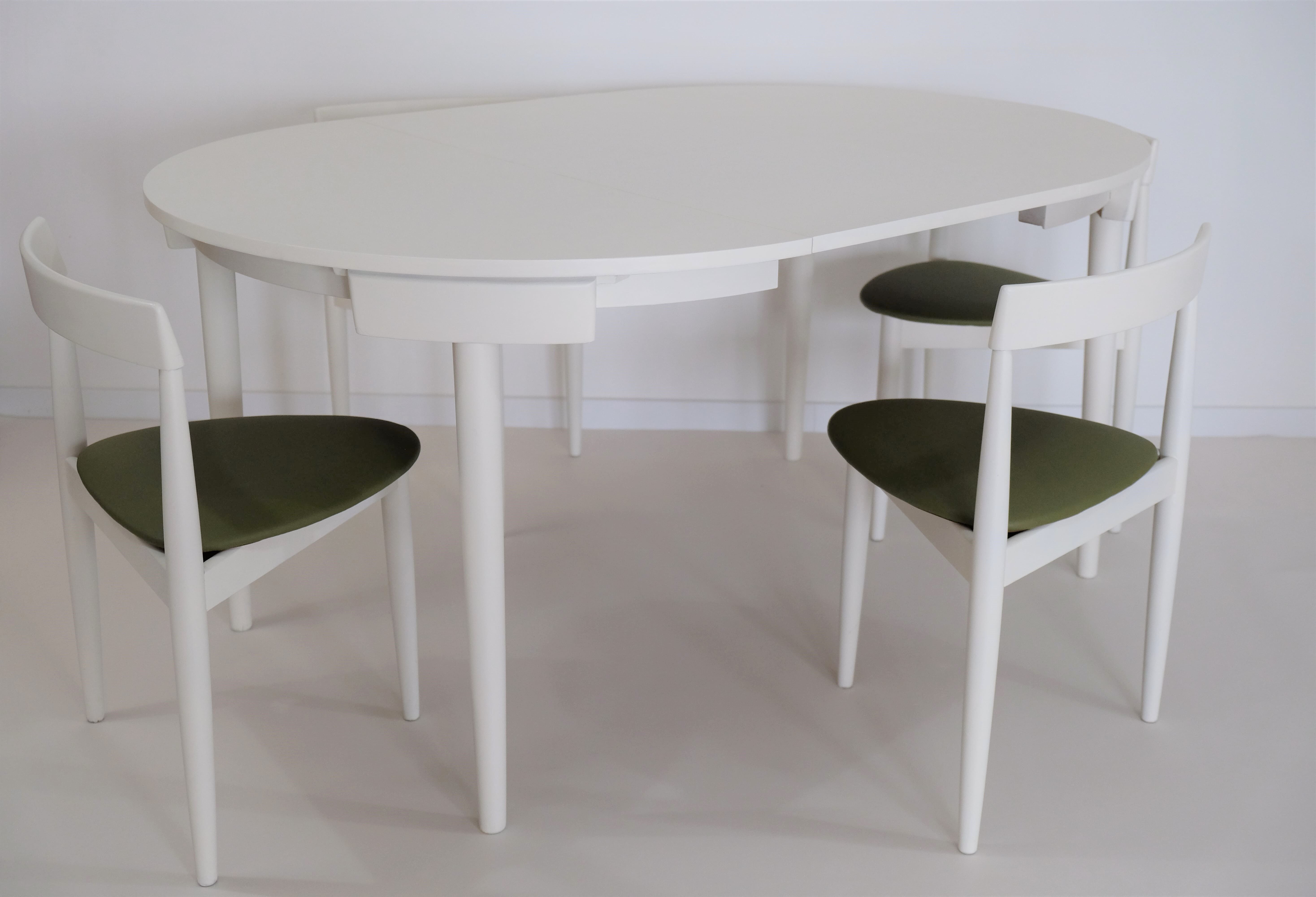 Table and chairs by Hans Olsen