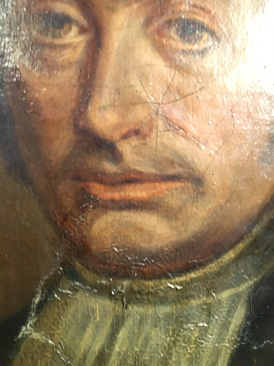 Ancient painting, portrait of a man of law, 19th century