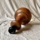 Vintage turned wood lamp base, 1970