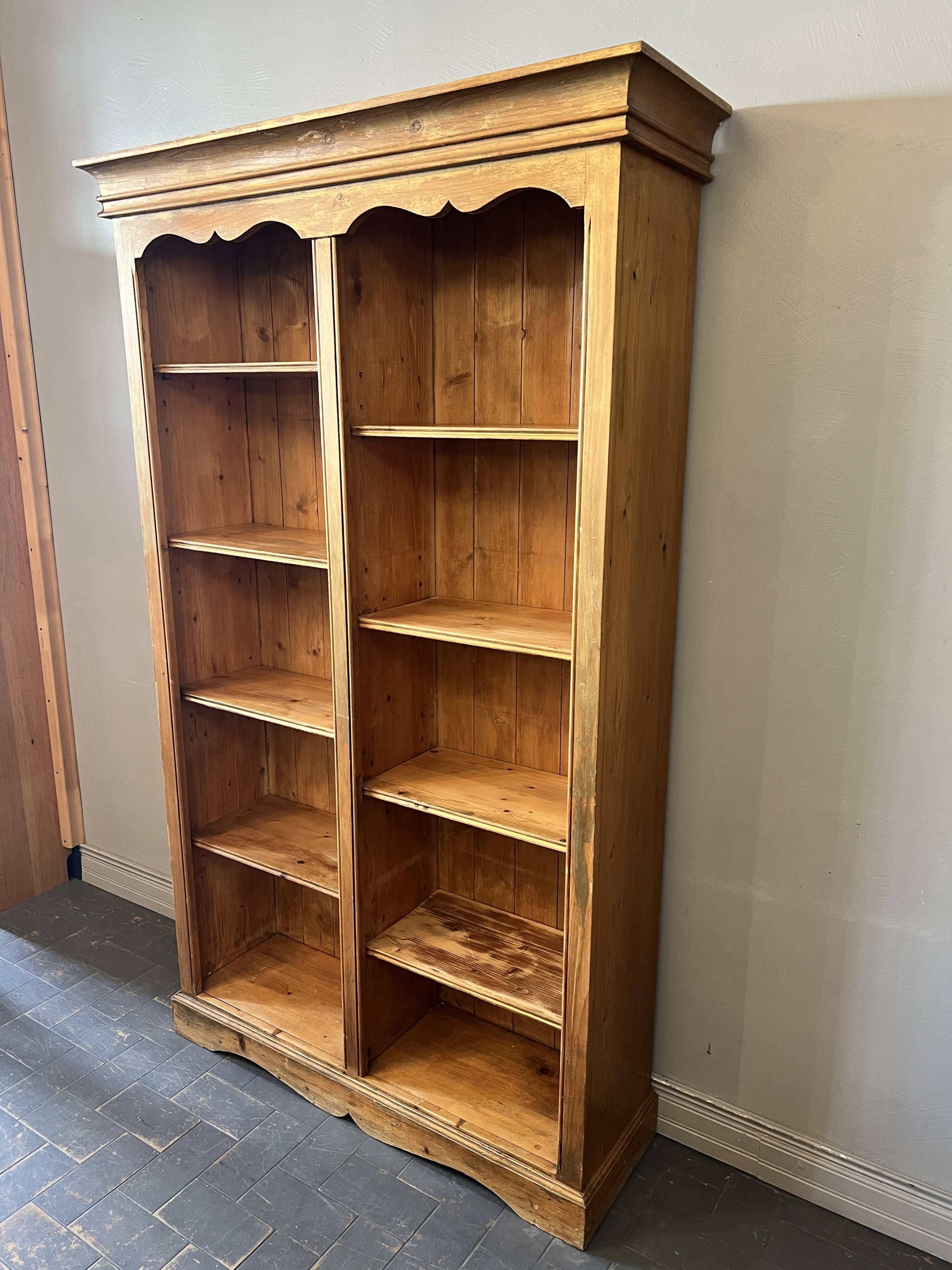 Solid pine bookcase