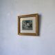 Framed nude oil painting
