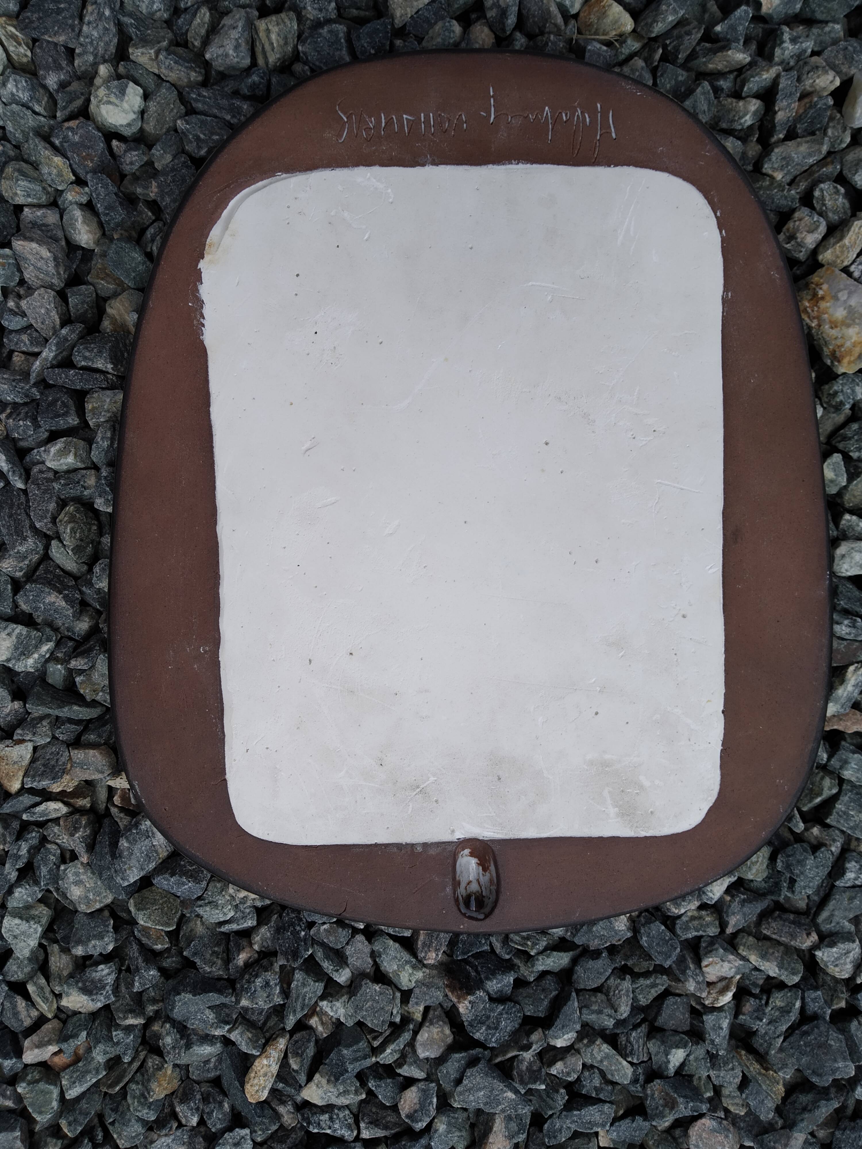 Mirror Jean Claude Malarmey ceramic Vallauris