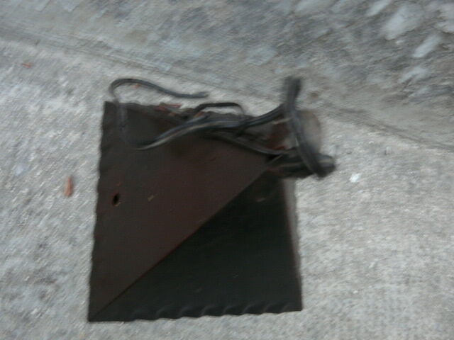 pair of wrought iron lanterns and granite glass