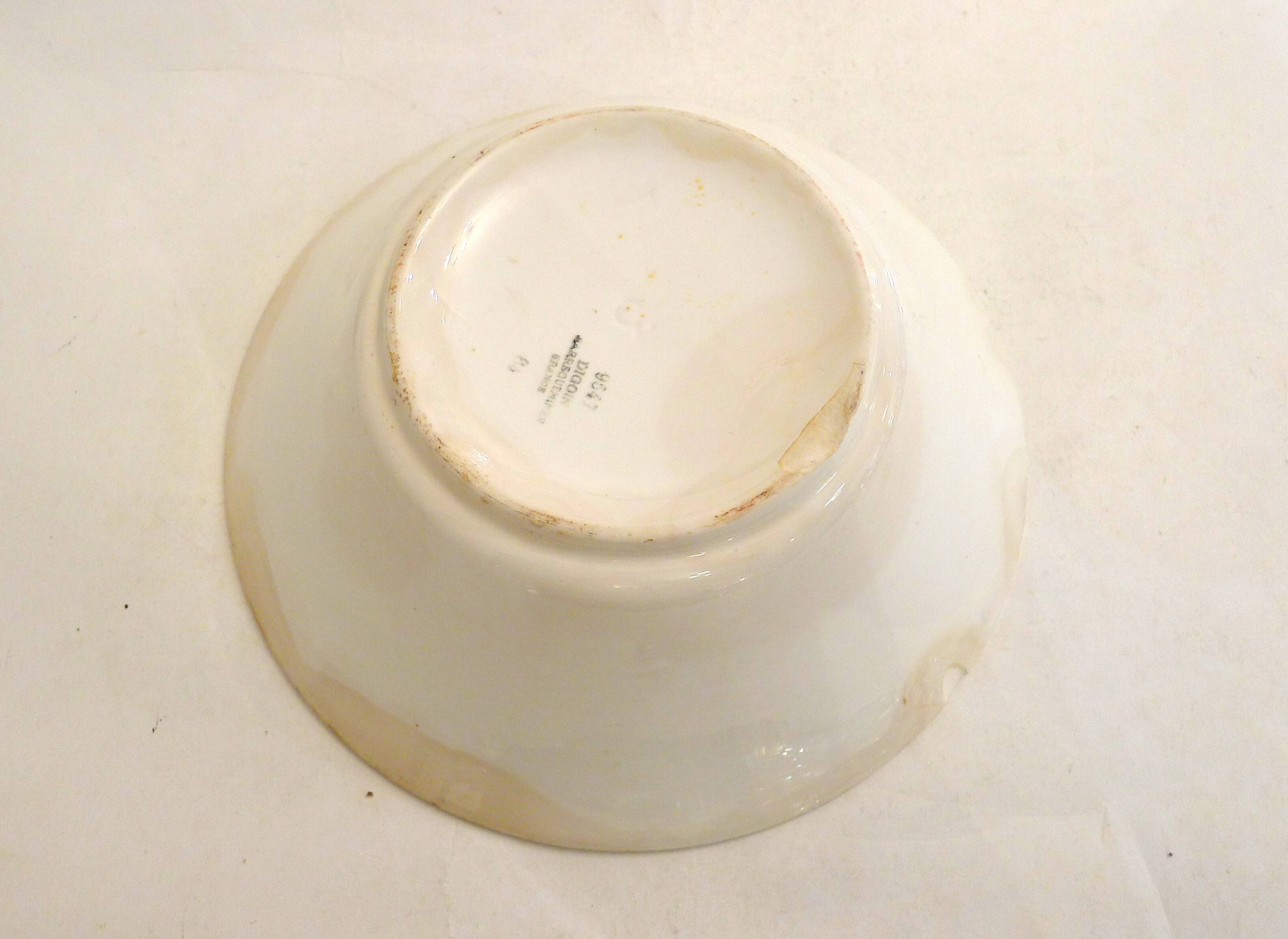 Dish salad bowl Digoin Sarreguemines 1950s