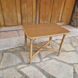 Vintage rattan coffee table