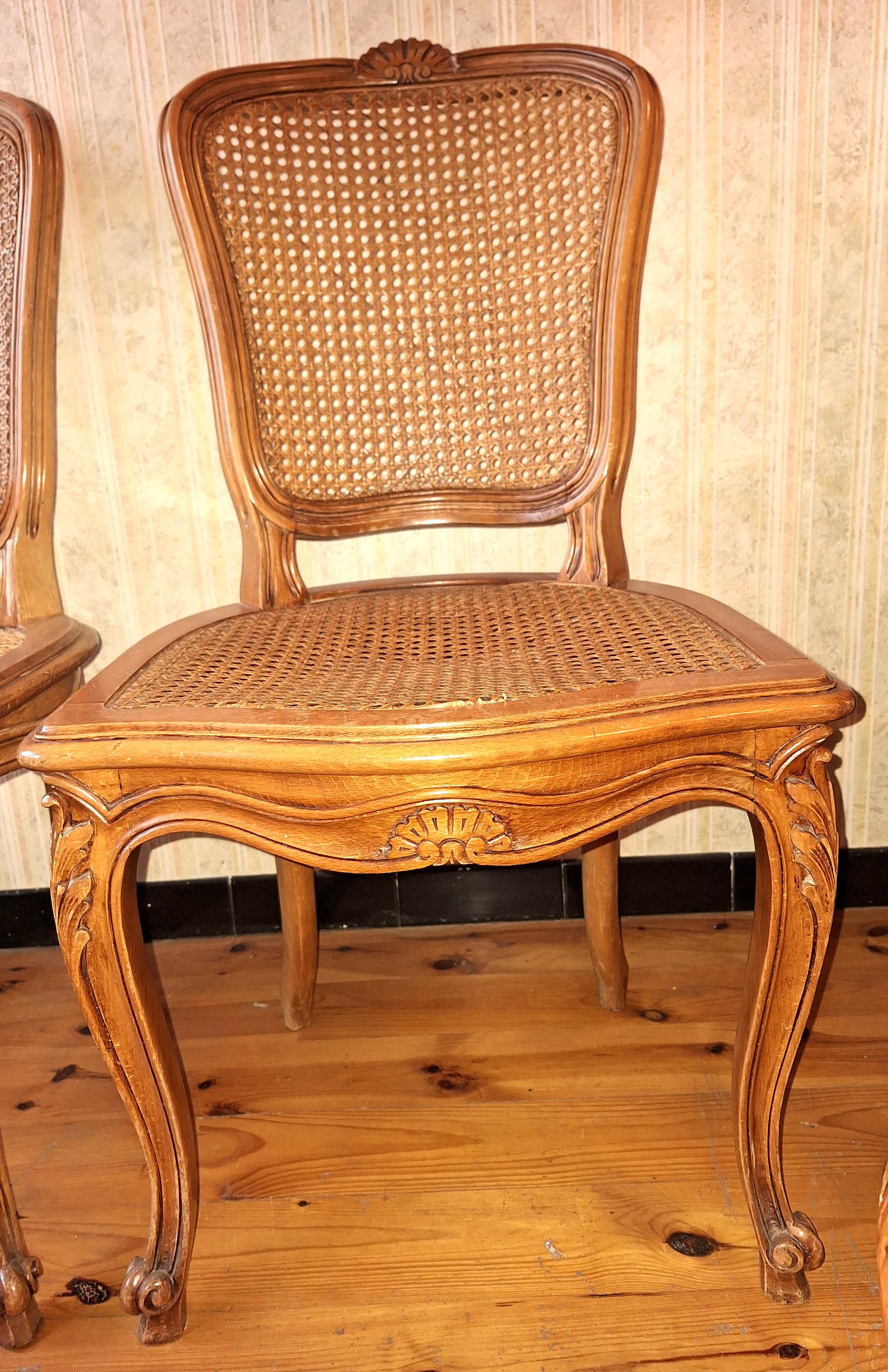Four dining room chairs