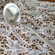 Christofle silver-plated metal ladle, Crossed Ribbon pattern, Louis XVI style