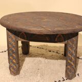 Table basse en bois berbère