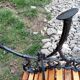 Old garden bench with vintage cast iron legs xxeme