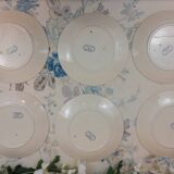 6 Assiettes plates Sarreguemines Jeannette