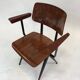 Vintage Galvanitas S16 school Chair with armrests and compass of the 1960s