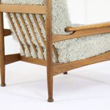 Set van designer bank + 2 fauteuils 'Sliedrecht' - opnieuw bekleed