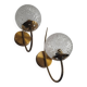 Pair of vintage gold wall sconces, France