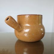 Flower pot, Vallauris ceramic frying pan signed 1950