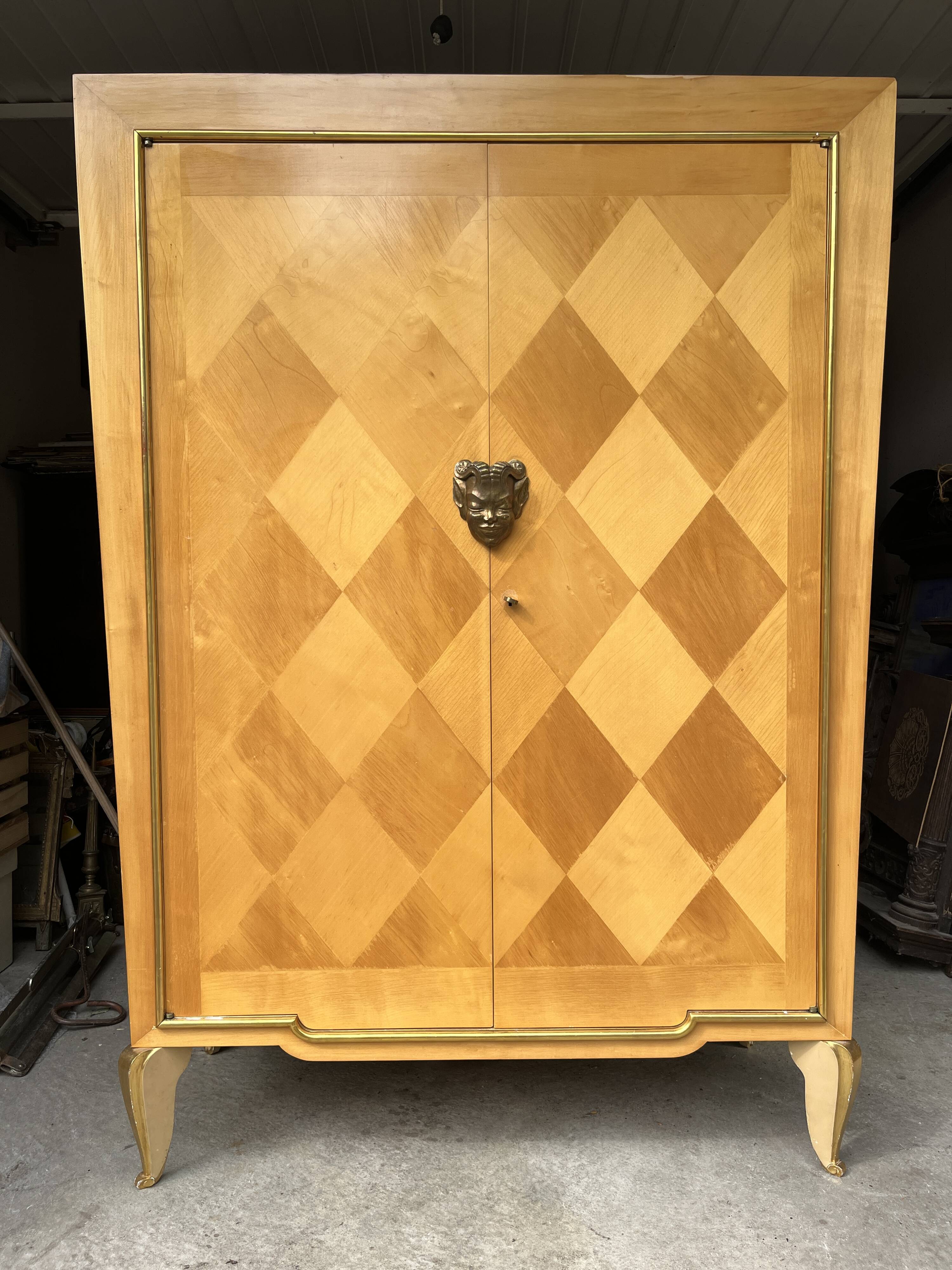 2-door wardrobe by maison jansen