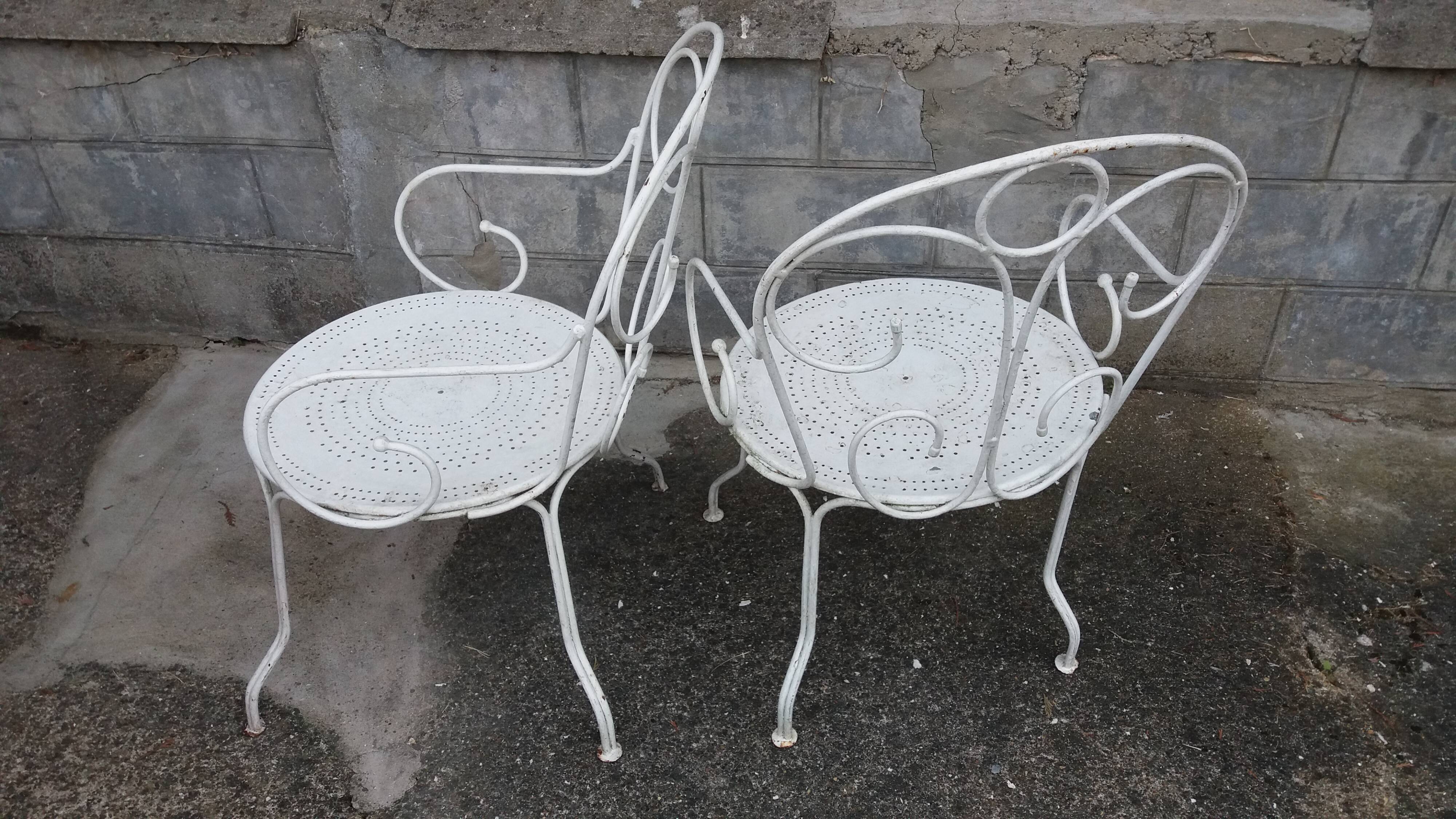 Iron garden furniture