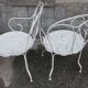 Iron garden furniture