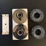 Double "spring" wall light Andréa Lazzari. Vintage.