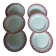 6 old Digoin and Sarreguemines dinner plates