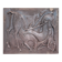 Cast iron fireplace plaque. Signed "L. Martinez". Stern Foundry Circa 19