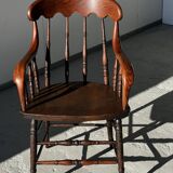 Fauteuil Windsor en bois tourné XXIXème