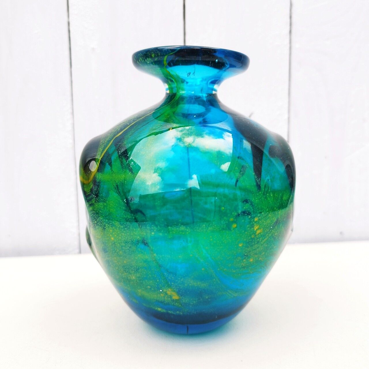 Thick glass vase design Molina Italy